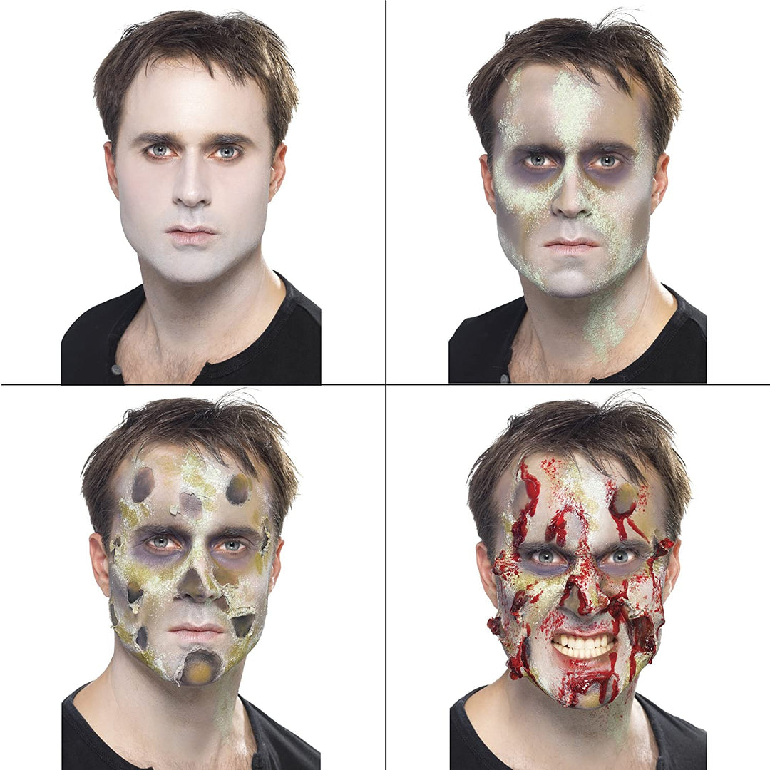 Smiffys Make-Up FX, Kit Completo de Zombies, Pintura Facial