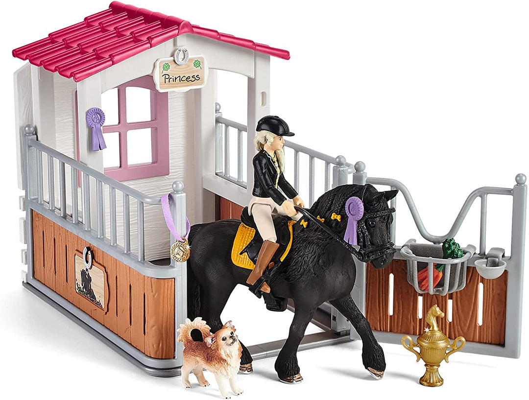 Schleich Horse Club 42437 Box pour chevaux avec Horse Club Tori &amp; Princess