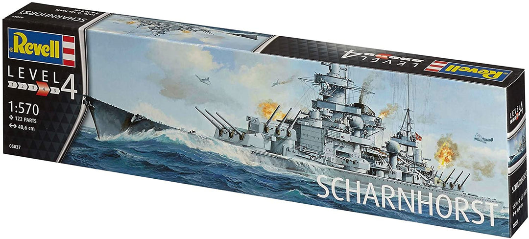 Revell 54195 05037 Battleship Scharnhorst Model Kit, Various