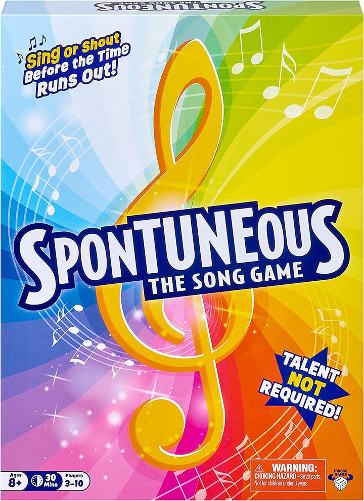 Spontuneous – Das Liedspiel – Singe es oder schreie es – Talent NICHT erforderlich – Familie