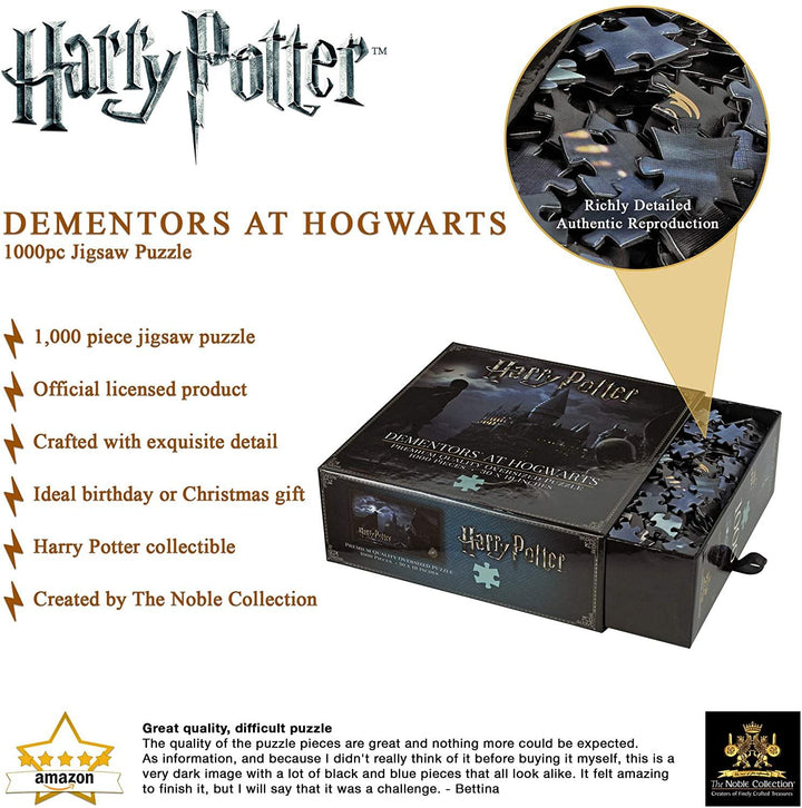 The Noble Collection Dementors at Hogwarts 1,000pc Jigsaw Puzzle Oversized Premium Quality - Yachew