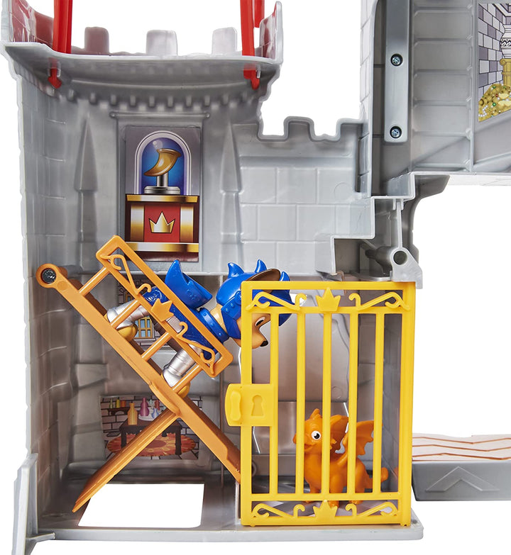 PAW Patrol, Rescue Knights Castle HQ Verwandelndes 11-teiliges Spielset mit Chase- und Mini-Dragon-Draco-Actionfiguren, Kinderspielzeug für Kinder ab 3 Jahren