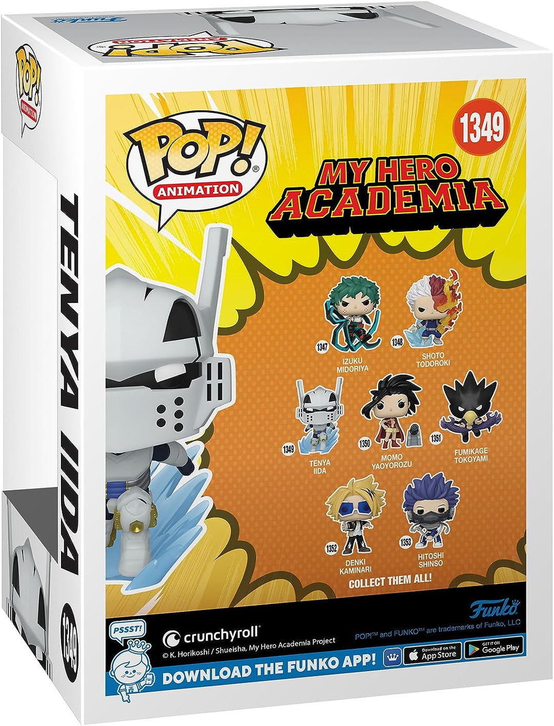 Animation: MHA – My Hero Academia – Tenya Iida – Ingenium – (Recipro Burst) Funko 67330 Pop! Vinyl Nr. 1349