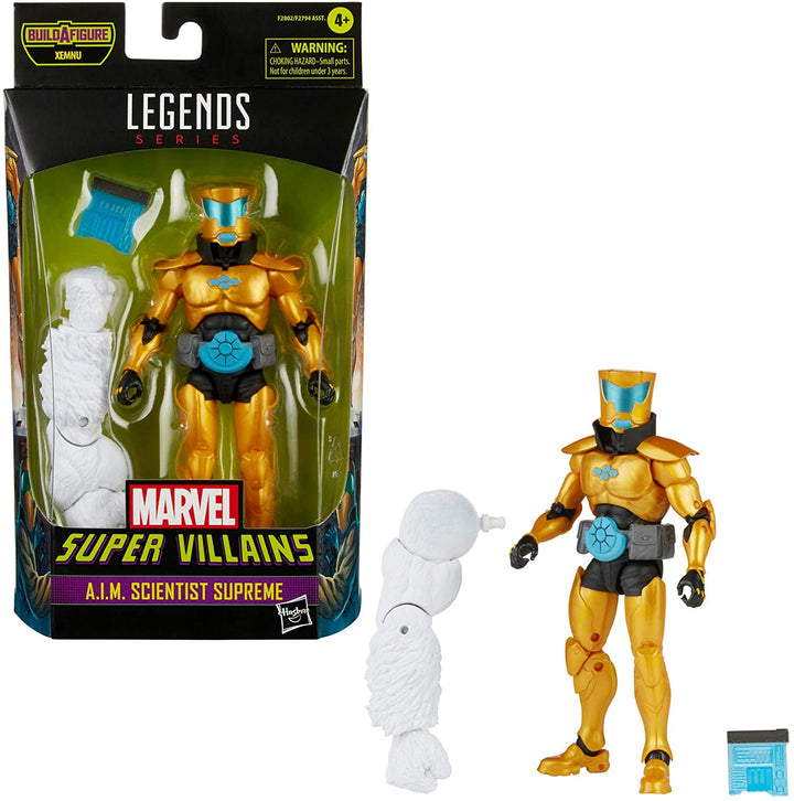 Hasbro Marvel Legends Series 15,2 cm große Actionfigur AIM Scientist Supreme zum Sammeln, 1 Zubehörteil und 1 Build-A-Figure-Teil