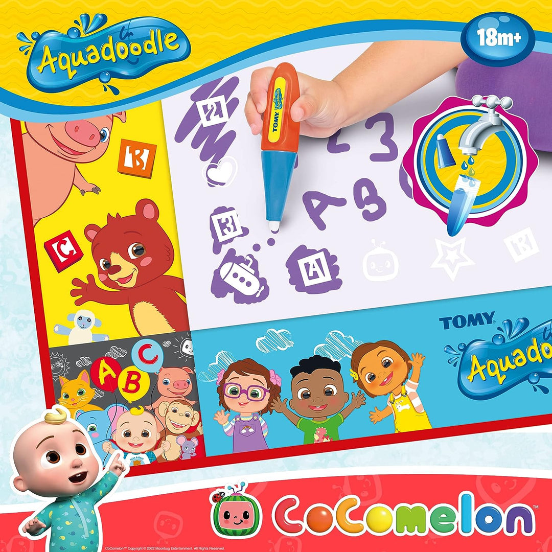 Aquadoodle Cocomelon Doodle Mat, Official TOMY No Mess Colouring & Drawing Game