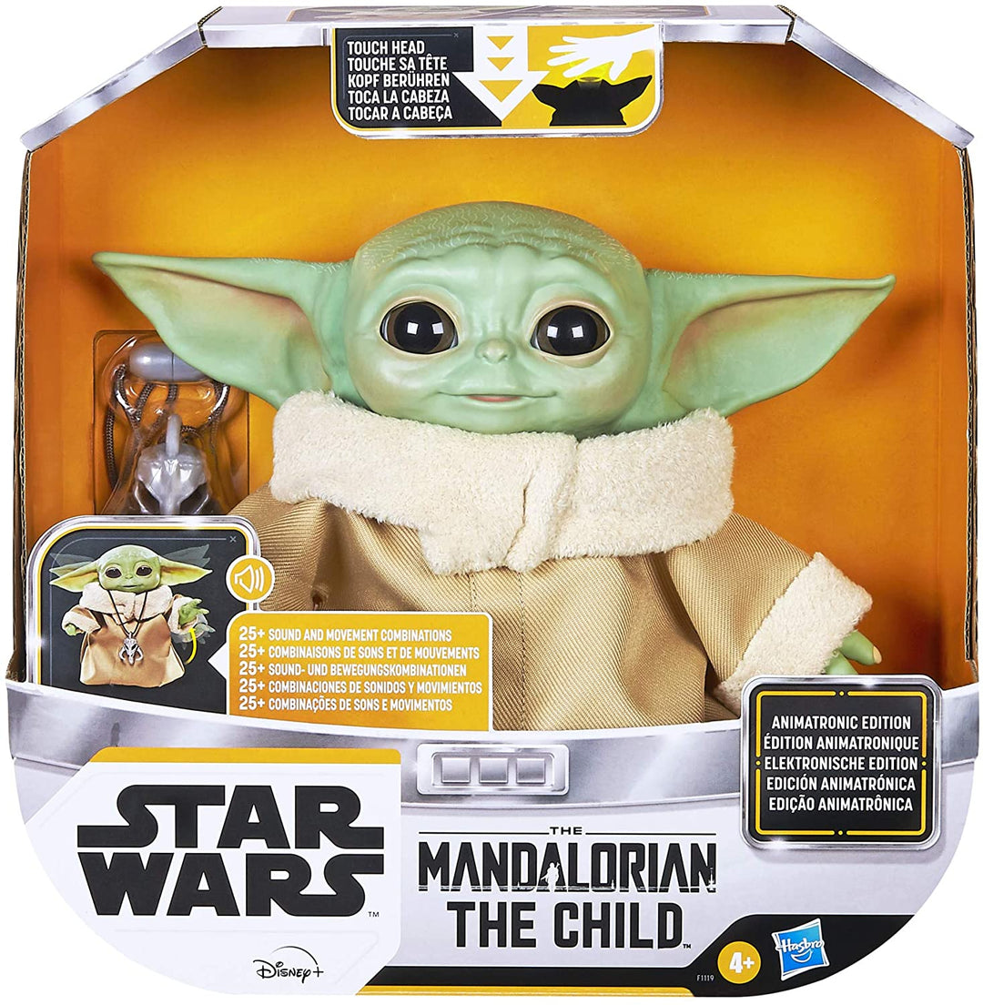 Star Wars The Child Animatronic Edition &quot;AKA Baby Yoda&quot; con más de 25 combinaciones de sonido y movimiento, el juguete mandaloriano para niños