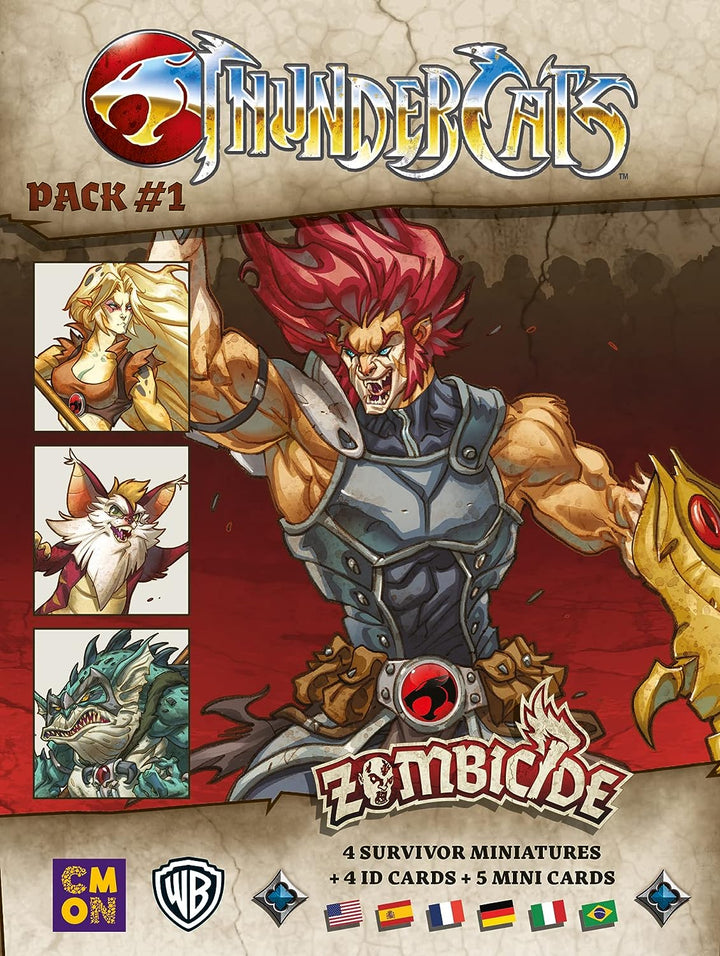 CMON Zombicide - Thundercats Pack 1 | Hero Expansion | Connoisseur Game | Dungeon Crawler | 1-6 Players