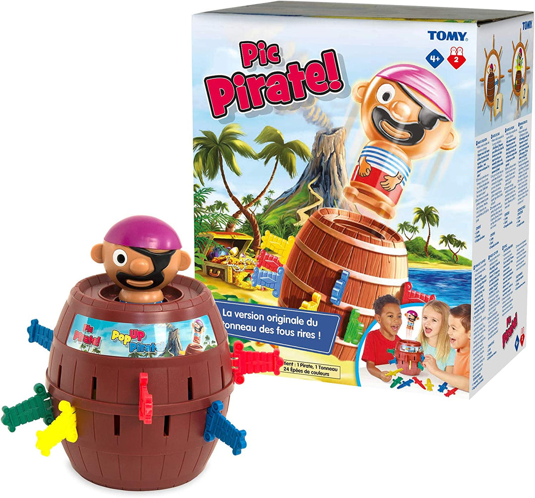 Tomy Pop Up Pirate Classic gioco d'azione per bambini per famiglie e bambini in età prescolare