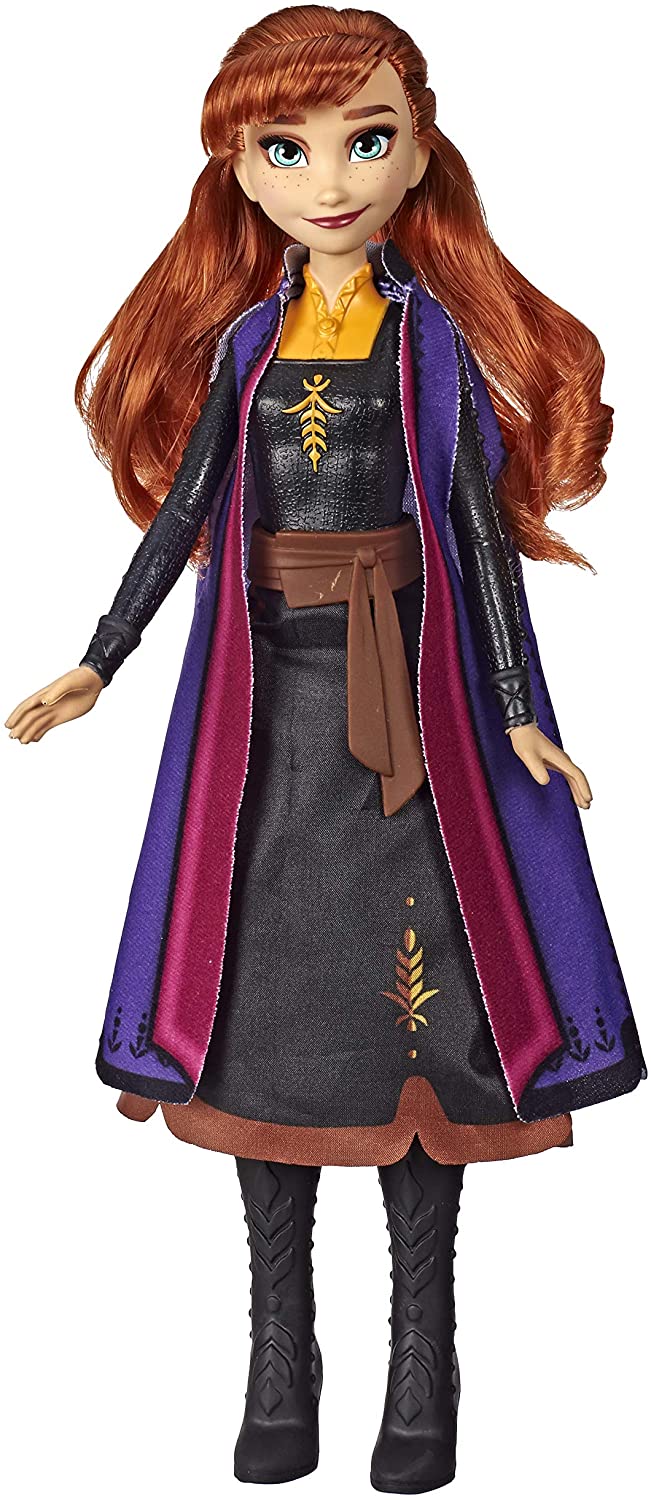 Disney Frozen Anna Autumn Swirling Adventure Fashion Doll che si illumina, ispirata al film Disney Frozen 2