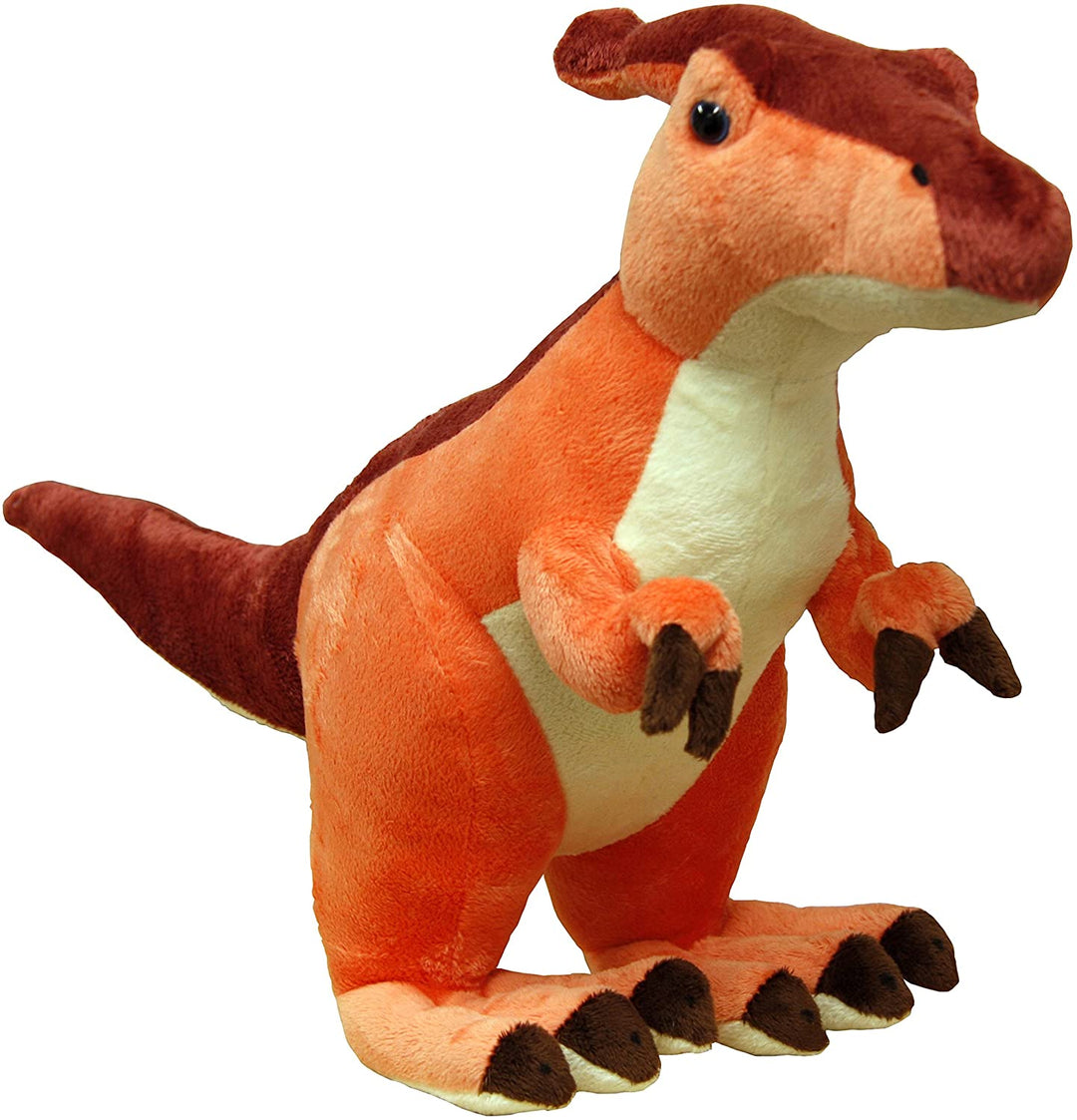 X J Toys 200001 Saurolophus Dinosaur Plush Toy, 30 cm