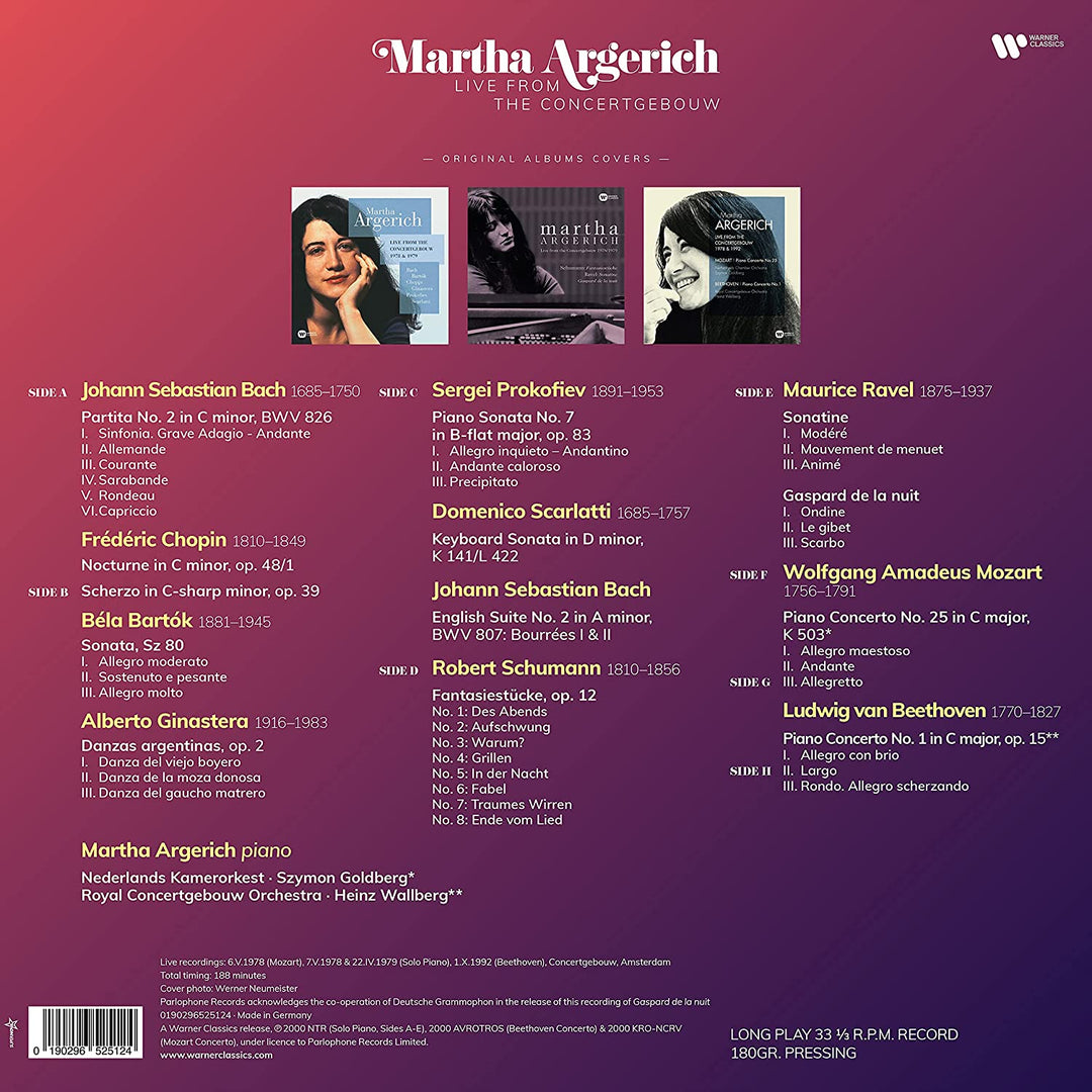 Martha Argerich - Martha Argerich Live aus dem Concertgebouw [VINYL]