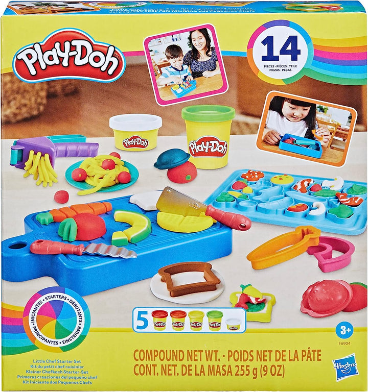 Play-Doh Little Chef Starter-Set mit 14 Spielküchenzubehörteilen, Vorschulspielzeug