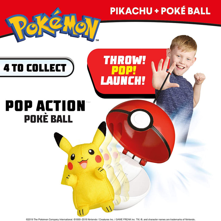PoKemon 95081 Pokemon Pop Action Poke Ball-Pikachu Mehrfarbig