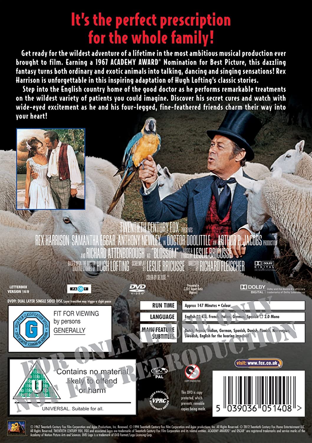 Dokter Dolittle [DVD] [1967]