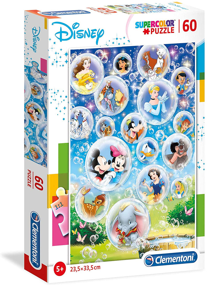 Clementoni - 26049 - Supercolor Puzzle for Children - Disney Classic - 60 Pieces