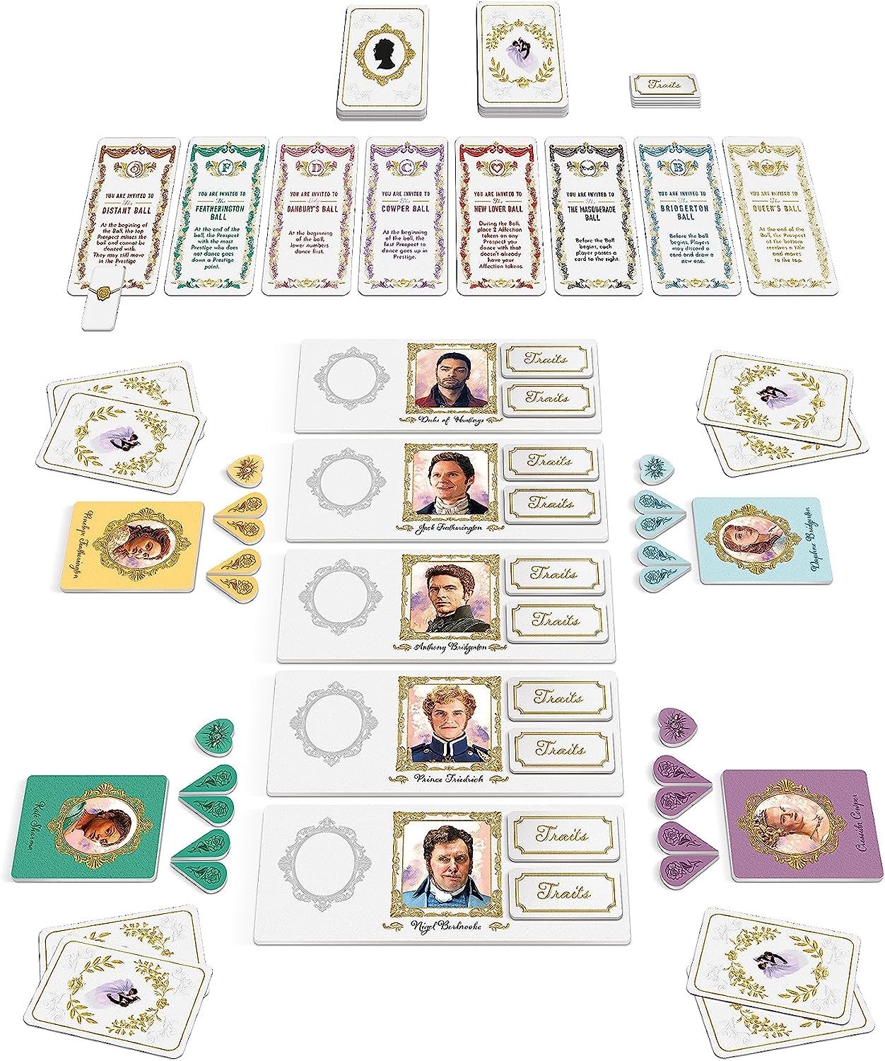 Mixlore Bridgerton High Society Game – Strategie-Brettspiel für 3–6 Spieler (MIXBRI01EN)