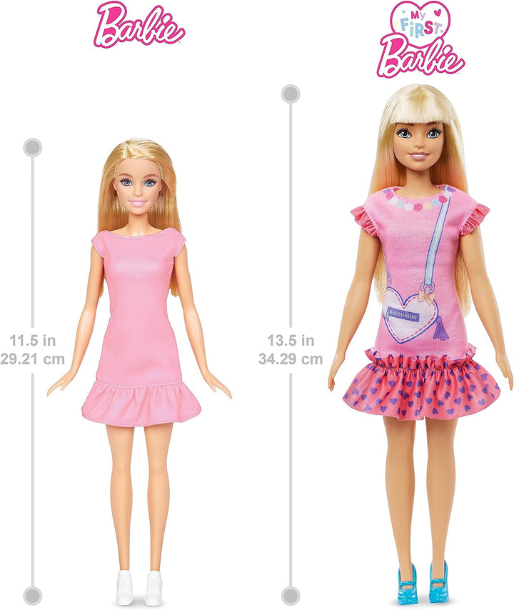 ?Barbie-Puppe für Kinder im Vorschulalter, Blondes Haar, Meine erste Barbie-Puppe „Malibu“, Kinder