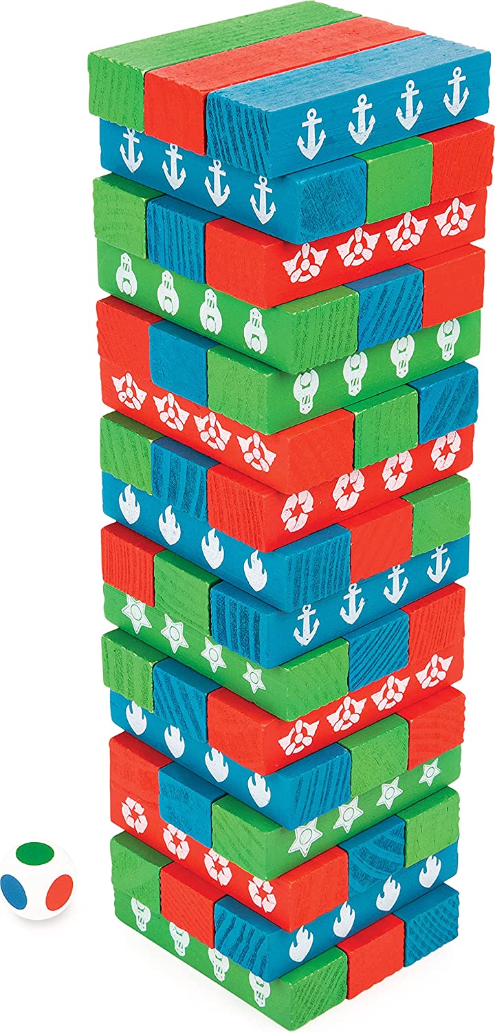 Cardinal Games 6035863 Paw Patrol Jumbling Tower Game, Multicolore