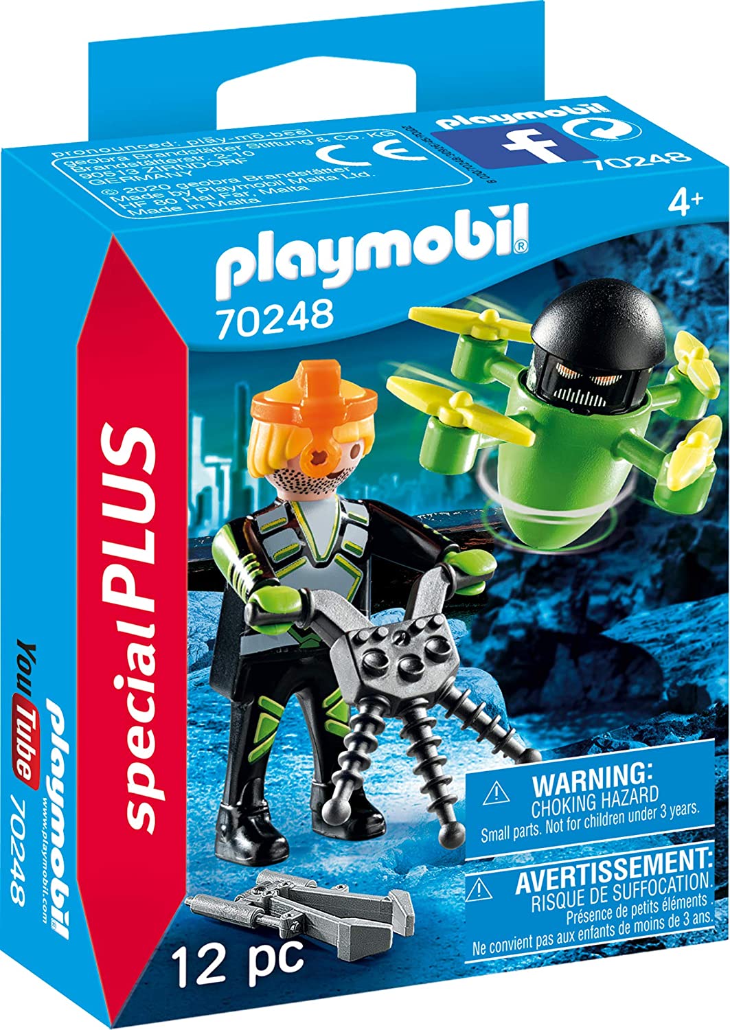 Playmobil 70248 Agent Spécial Plus avec Drone