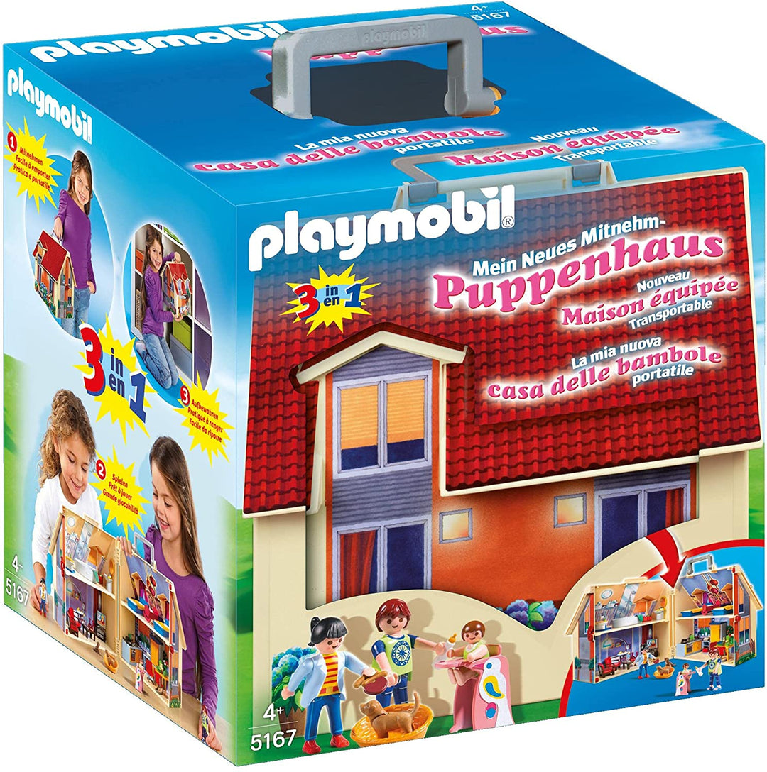 Playmobil 5167 Casa delle bambole Porta con te Casa delle bambole moderna, per bambini dai 4 anni in su