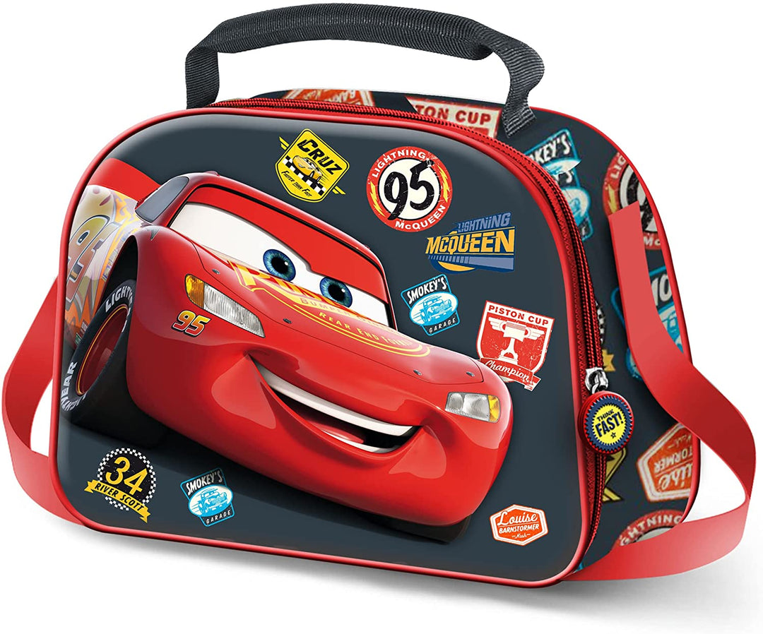 Cars 3 Winner-3D Lunch Bag, Red