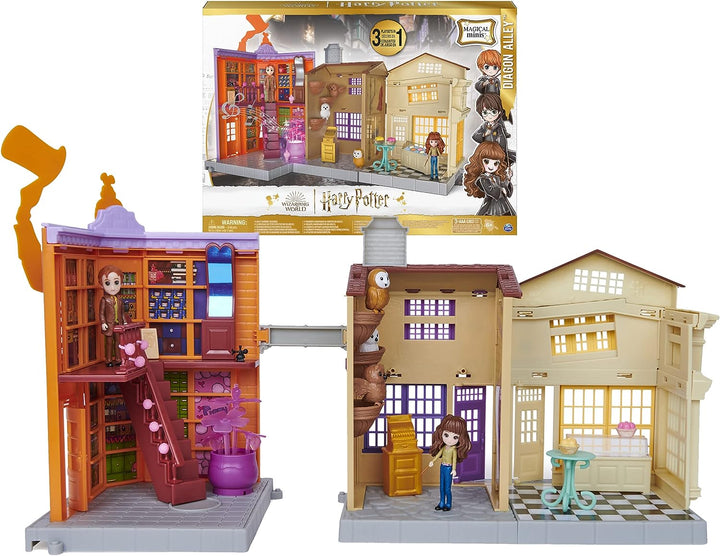 Wizarding World Harry Potter, Magical Minis Diagon Alley 3-in-1-Spielset mit Lig