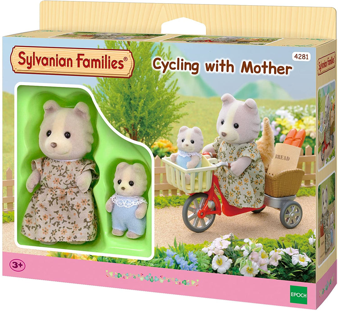 Sylvanian 4281 familias en bicicleta con la madre
