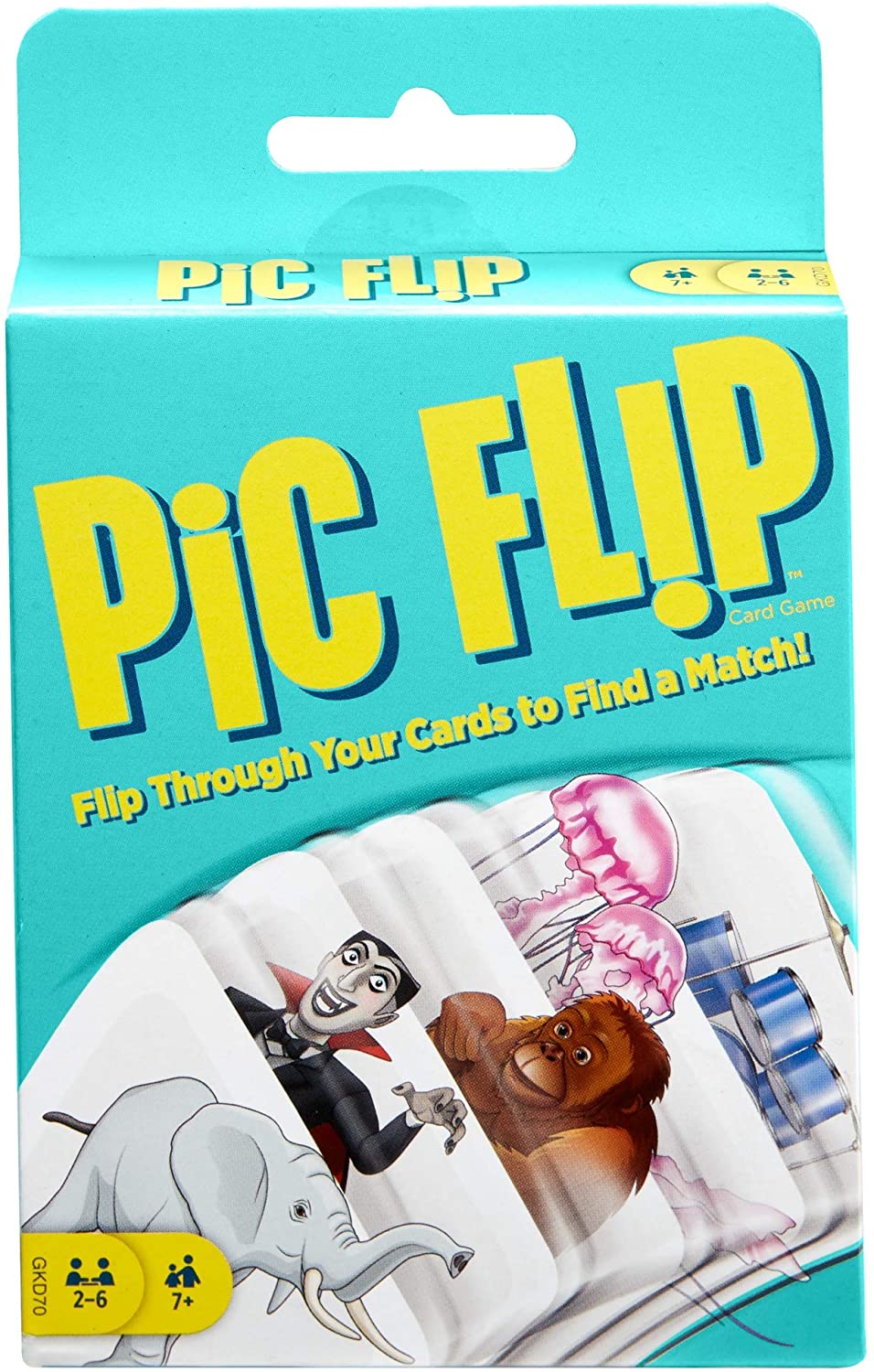 Mattel Games Pic Flip Card Game For 7 Year Olds And Up GKD70