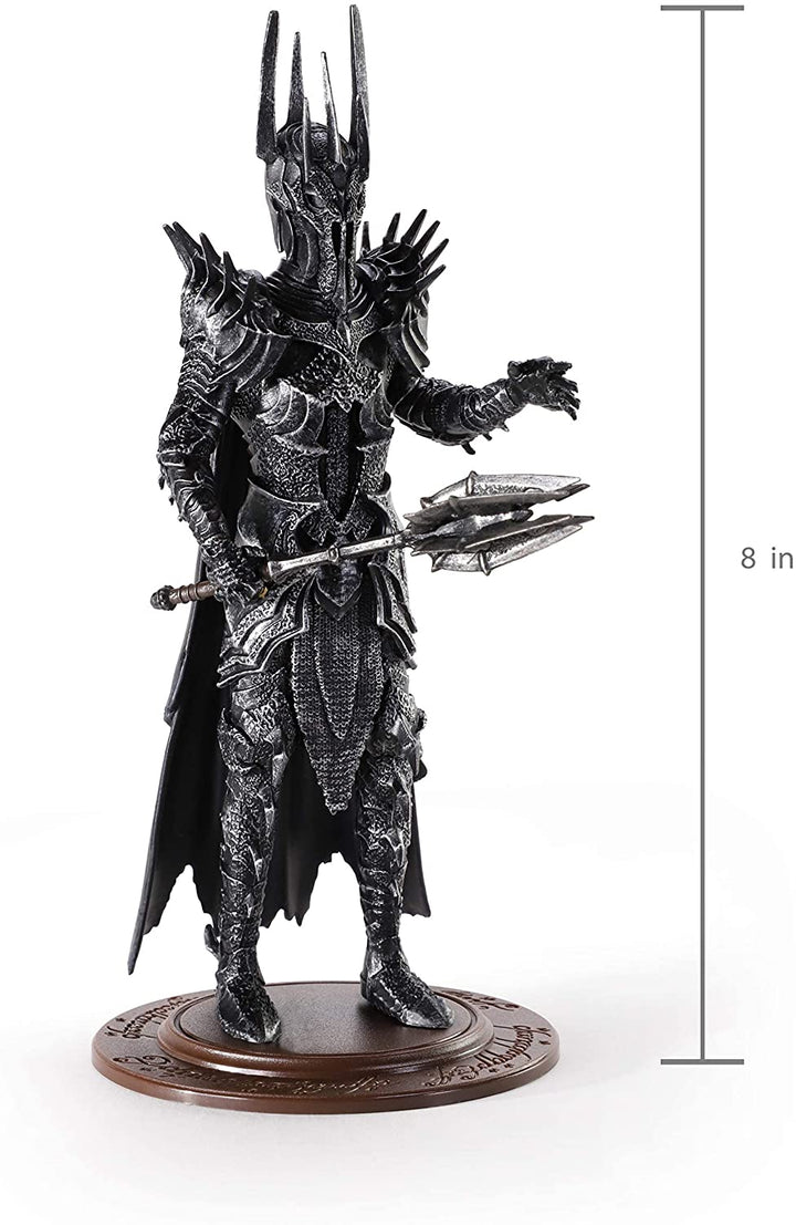 The Noble Collection LoTR Bendyfigs Sauron - Officially Licensed 19cm (7.5 inch) Lord Of The Rings Bendable Posable Collectable Doll Figures With Stand