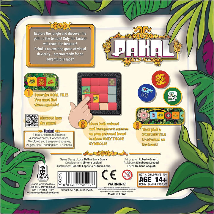 Pakal Brettspiel | Familienbrettspiel | Brettspiel für Erwachsene und Familie | Advent