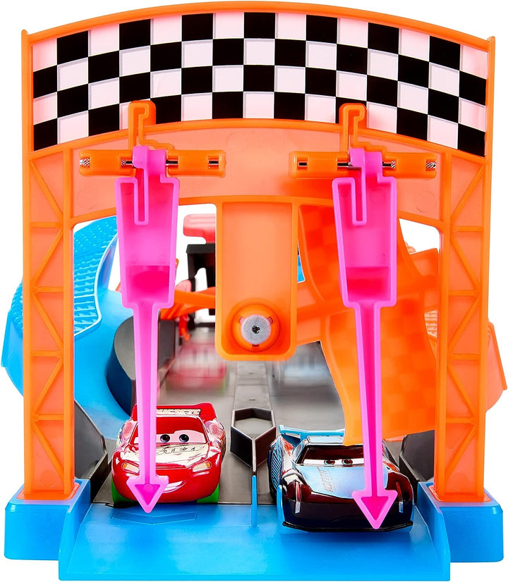 Disney and Pixar Cars Glow Racers Launch ‘N Criss-Cross Playset with 2 Glow-in-the-Dark Toy Cars