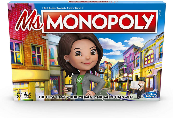 Frau Monopoly Brettspiel; Erstes Spiel, in dem Frauen mehr verdienen als Männer