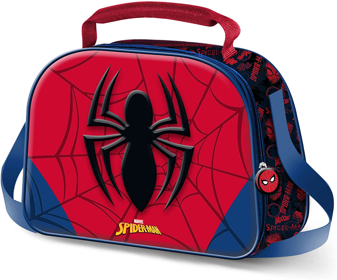Spiderman Spider-3D Lunch Bag, Red
