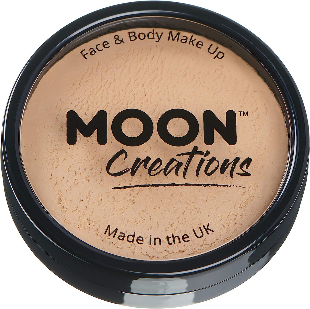 Pro Face &amp; Body Paint Cake Pots von Moon Creations – Beige – Professionelles Gesichtsfarben-Make-up auf Wasserbasis für Erwachsene und Kinder – 36 g