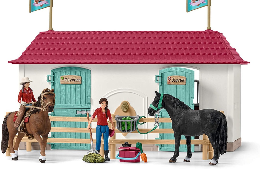 Schleich Horse Club 42416 Großer Pferdestall mit Haus und Stall