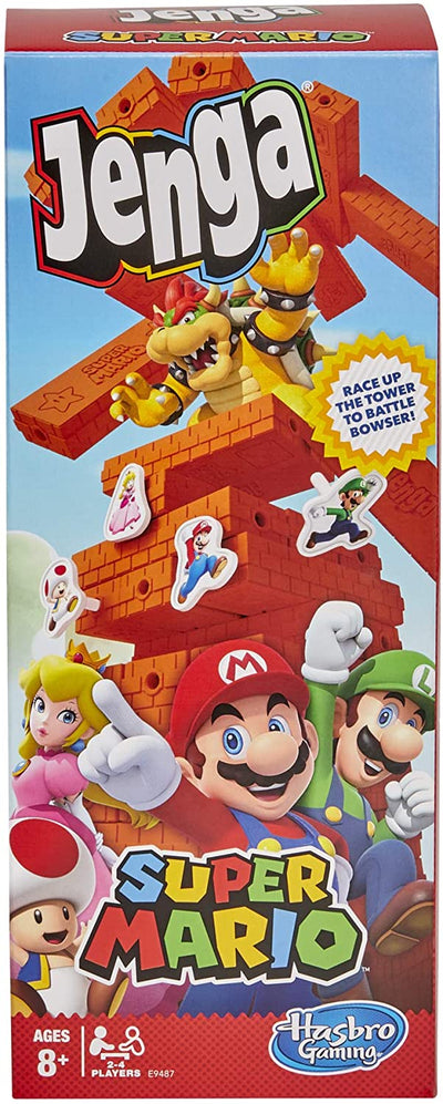 Jenga Super Mario Edition Game, Block Stacking Tower Game