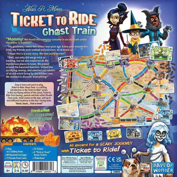 Days of Wonder Ticket to Ride – Geisterzug (erste Fahrt), Brettspiel, ab 6 Jahren