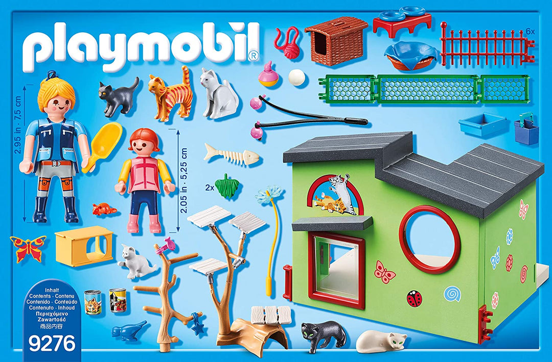 Playmobil 9276 City Life Purrfect Stay Cat Boarding para niños a partir de 4 años