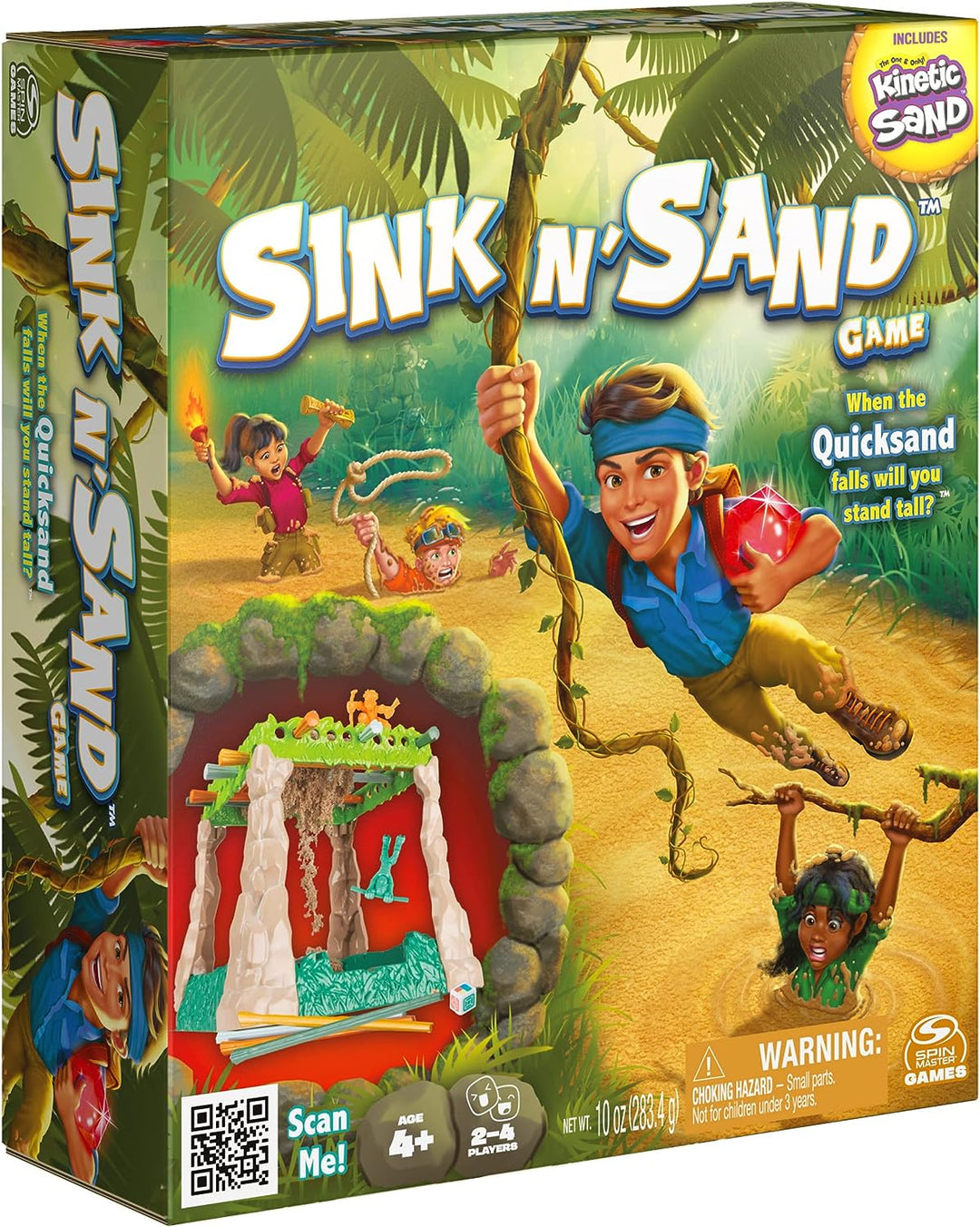 Sink N' Sand, Quicksand-Brettspiel für Kinder mit kinetischem Sand