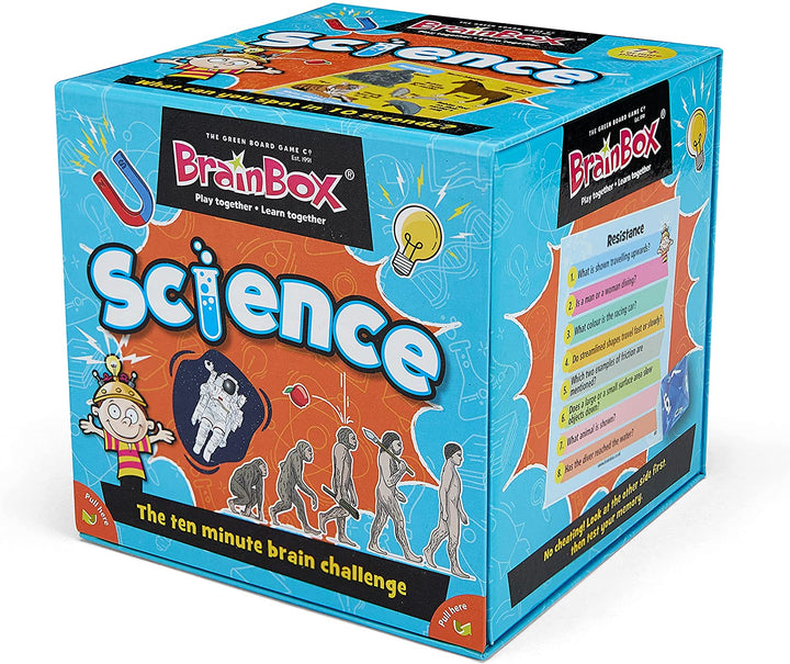 The Green Board Game Co BrainBox – Wissenschaft – Kartenspiel (unterstützt Key Stage 2 – Alter 7–11)