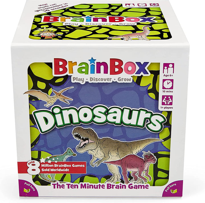 BrainBox Dinosaurier (2022) | Kartenspiel | Ab 6 Jahren | 1+ Spieler | 10+ Minuten Spielzeit