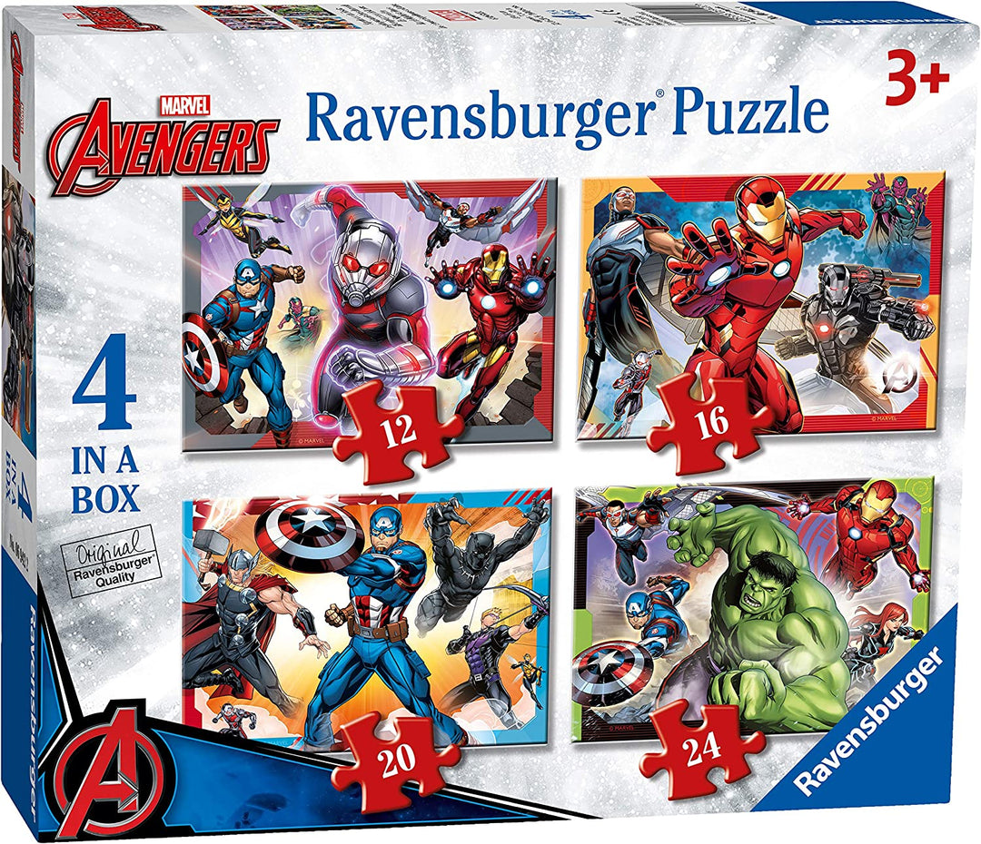 Ravensburger 06942 Avengers Assemble, 4 in einer Box