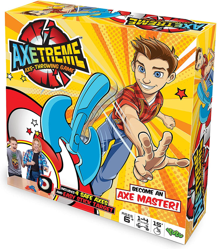 YULU YL020455 Axetreme, Axe Throwing Kids-Interactive Family Game for Boys and G