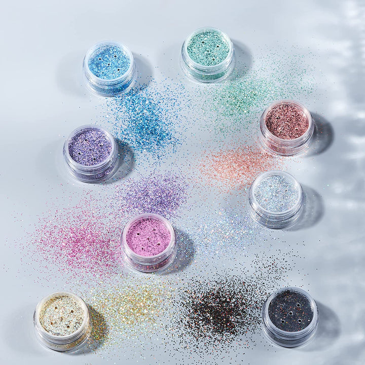 Smiffys Moon Glitter Holographic Glitter Shakers - Or - 5g