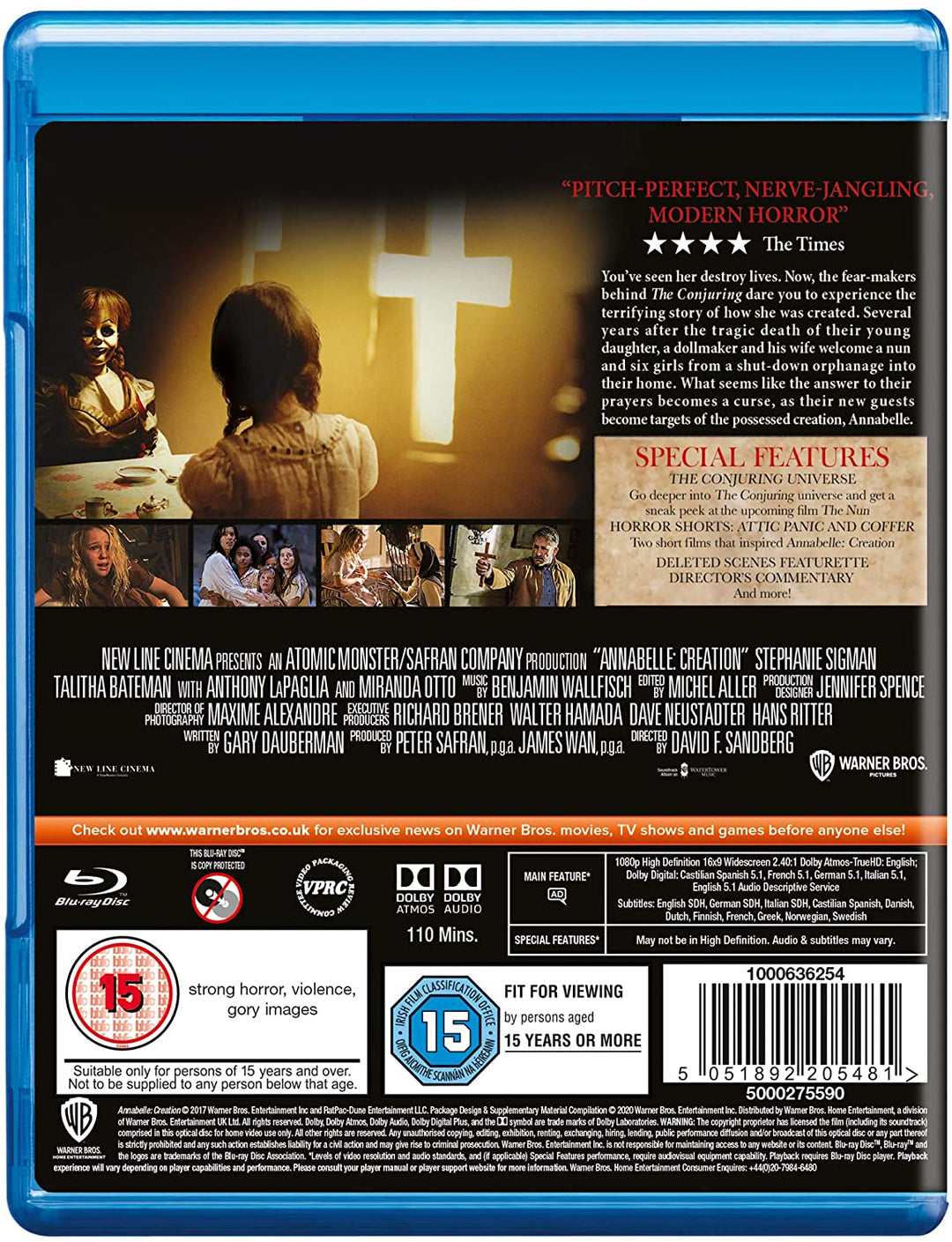 Annabelle: Creation [2017] [Region Free] - Horror/Thriller [Blu-Ray]