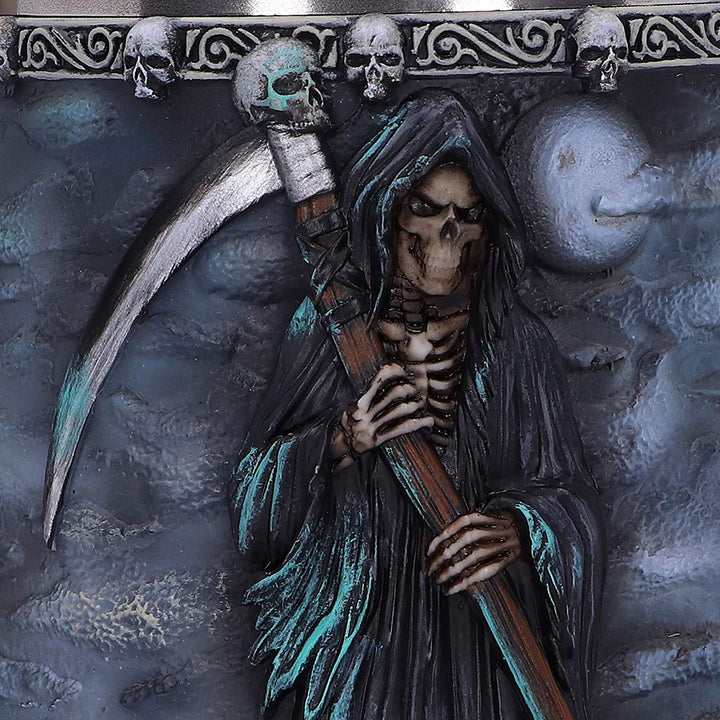 Nemesis Now River Styx Grim Reaper Tankard, Blue, 17.5cm