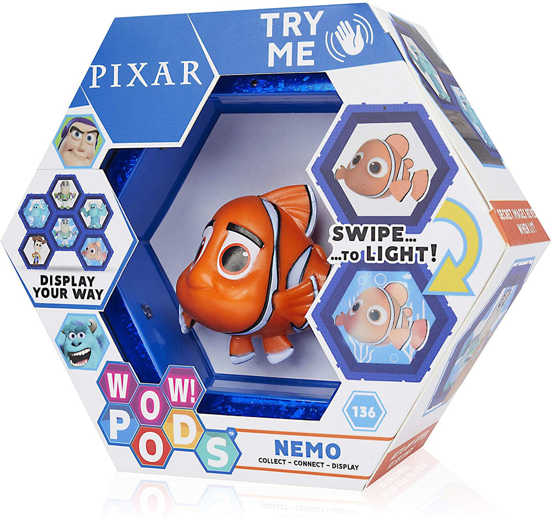 WOW! PODS Nemo – Findet Dory | Offizielle Disney Pixar leuchtende Wackelkopf-Sammelfigur