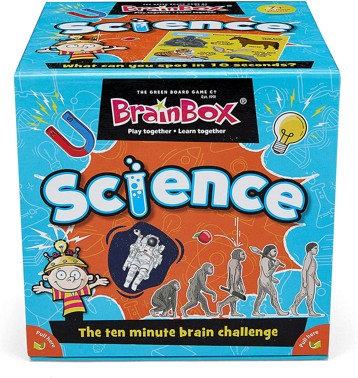 The Green Board Game Co BrainBox - Science - Card Game (Supports Key Stage 2 – Ages 7-11)