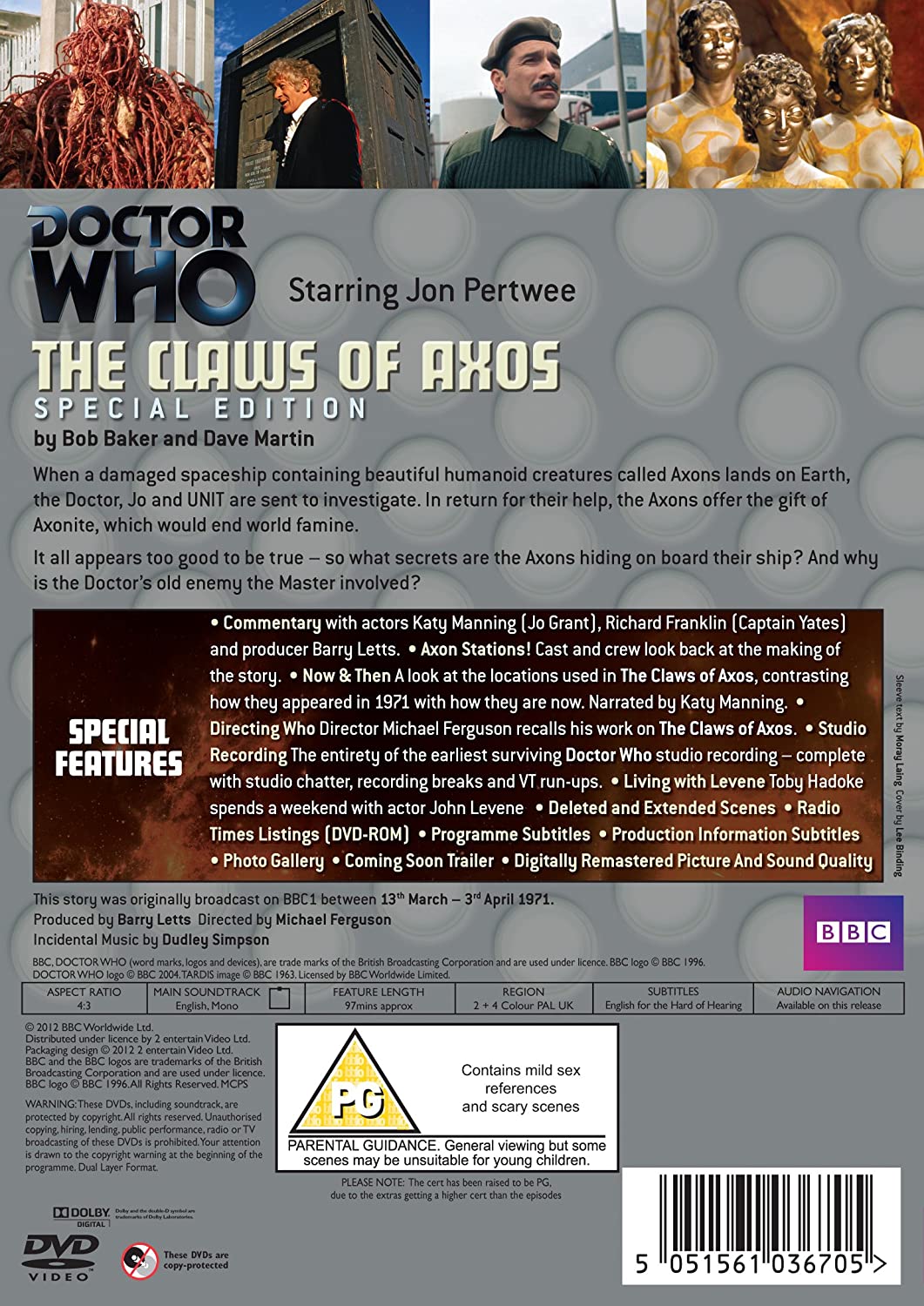 Doctor Who: Die Klauen des Axos – Science-Fiction [DVD]