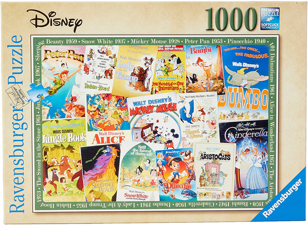 Ravensburger 19874 Disney Vintage Movie Poster 1000pc